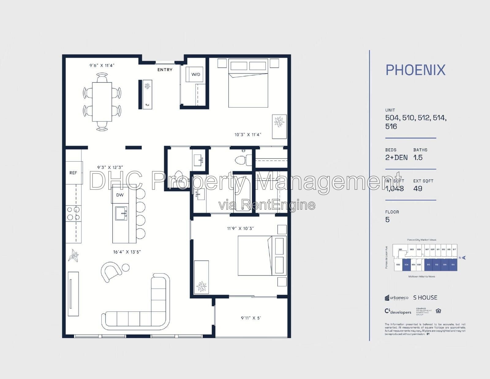 Luxury 2 Bedroom + Den at The Leon on Ponce | Furnished or Unfurnished property image
