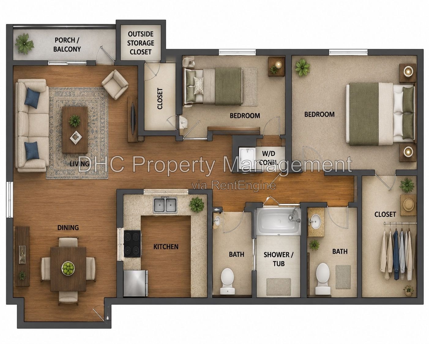 Spacious 2 Bed Apartment in North Columbus! property image